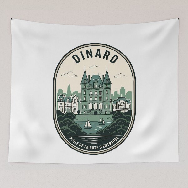 Item preview, Vintage Dinard France Emerald Coast Travel Badge designed and sold by k3rstman1.