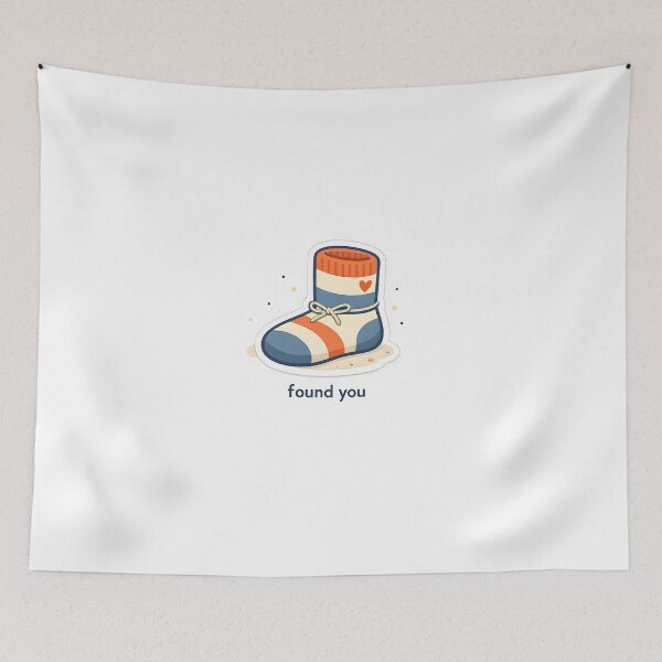 Item preview, Found You Minimal Lost Sock Design designed and sold by Naviora.