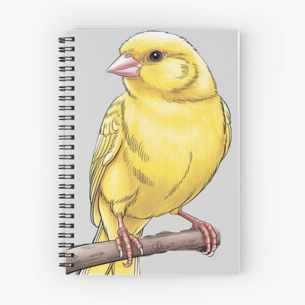 Item preview, yellow canary perched on a brown tree  designed and sold by 123ks.