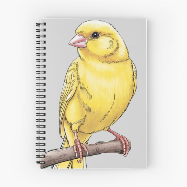 Item preview, yellow canary perched on a brown tree  designed and sold by 123ks.