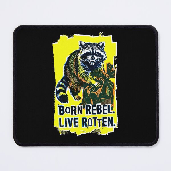 Item preview, Rotten Trash Panda No.2: Rebel Fire- Born Rebel Live Rotten designed and sold by NO BEAVER NO PUNK.