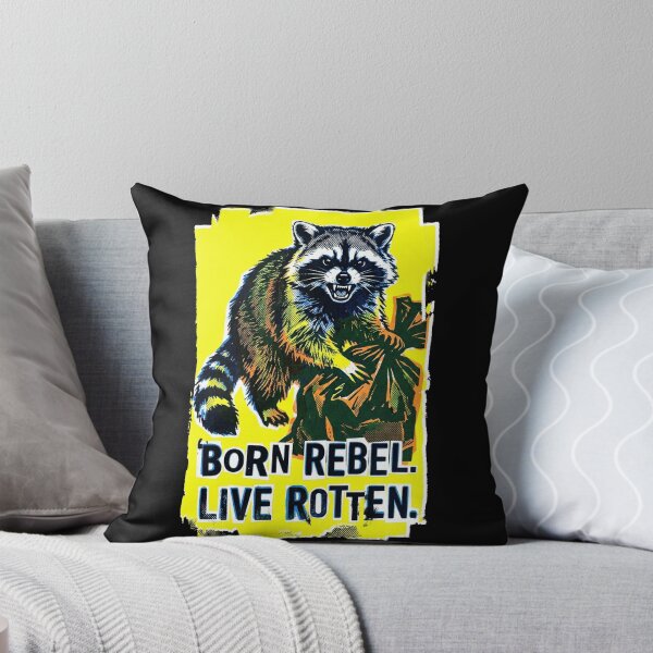 Item preview, Rotten Trash Panda No.2: Rebel Fire- Born Rebel Live Rotten designed and sold by NO BEAVER NO PUNK.