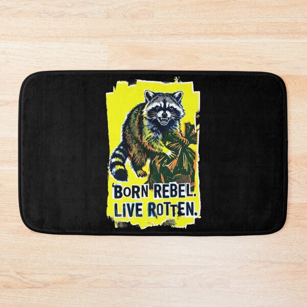 Item preview, Rotten Trash Panda No.2: Rebel Fire- Born Rebel Live Rotten designed and sold by NO BEAVER NO PUNK.