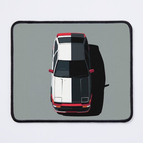 Item preview, Toyota AE86 Trueno Split White and Black Top View Vector Art designed and sold by Motorline44.