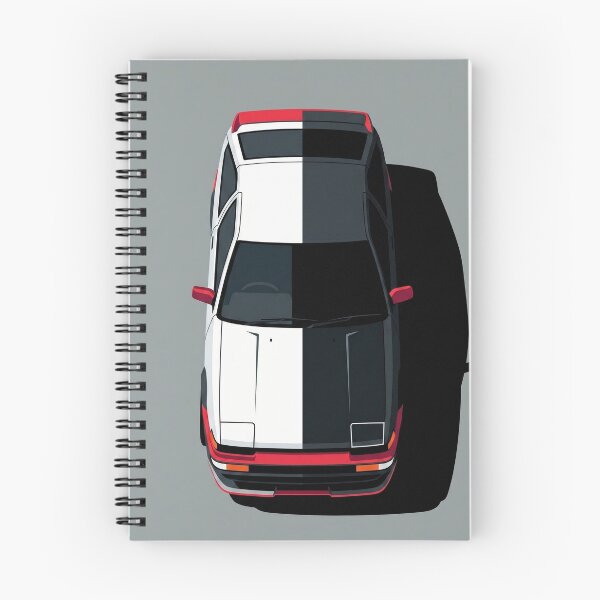 Item preview, Toyota AE86 Trueno Split White and Black Top View Vector Art designed and sold by Motorline44.