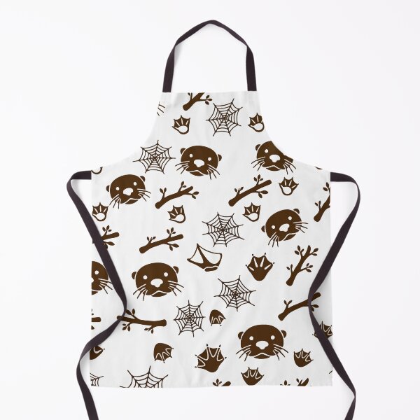 Item preview, Cute Otter Spider Web Branch Paw Print Pattern designed and sold by WormJ.