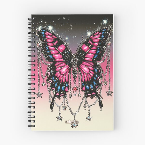 Item preview, Butterfly with stars and chains — Emo Scene Gothic Style designed and sold by sole-vika.