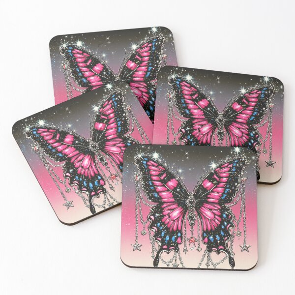 Item preview, Butterfly with stars and chains — Emo Scene Gothic Style designed and sold by sole-vika.