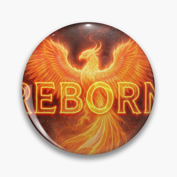 Item preview, REBORN - Fire Phoenix Rising From Ashes Motivational Art designed and sold by RAMHEARTS.