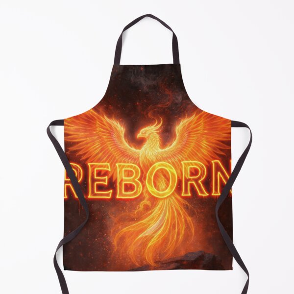 Item preview, REBORN - Fire Phoenix Rising From Ashes Motivational Art designed and sold by RAMHEARTS.