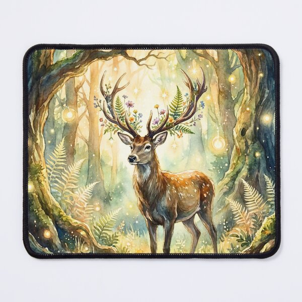 Item preview, Enchanted Woodland Deer Forest Magic designed and sold by Petal & Pattern Co.