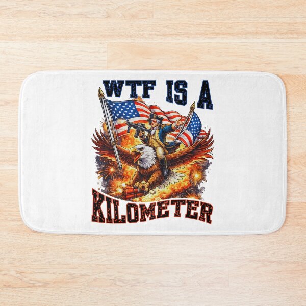 Item preview, WTF Is A Kilometer Funny American Meme T-Shirt | Patriotic Humor Design designed and sold by Teetreasure2.