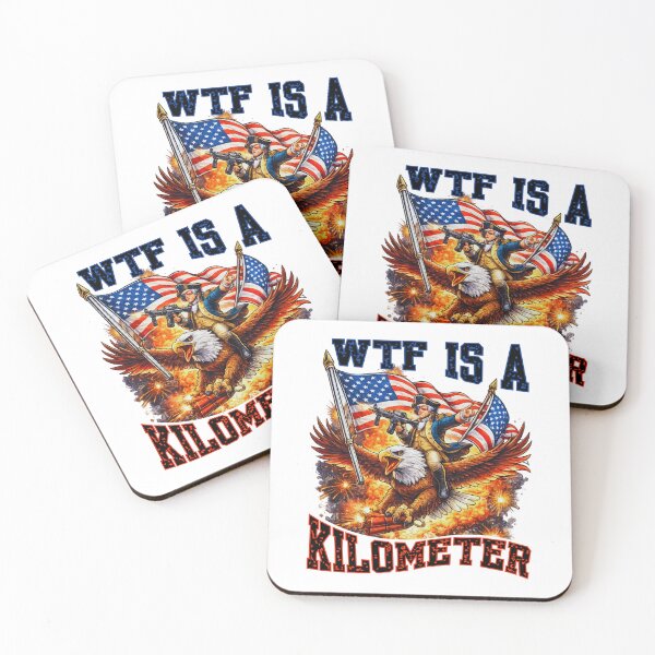 Item preview, WTF Is A Kilometer Funny American Meme T-Shirt | Patriotic Humor Design designed and sold by Teetreasure2.