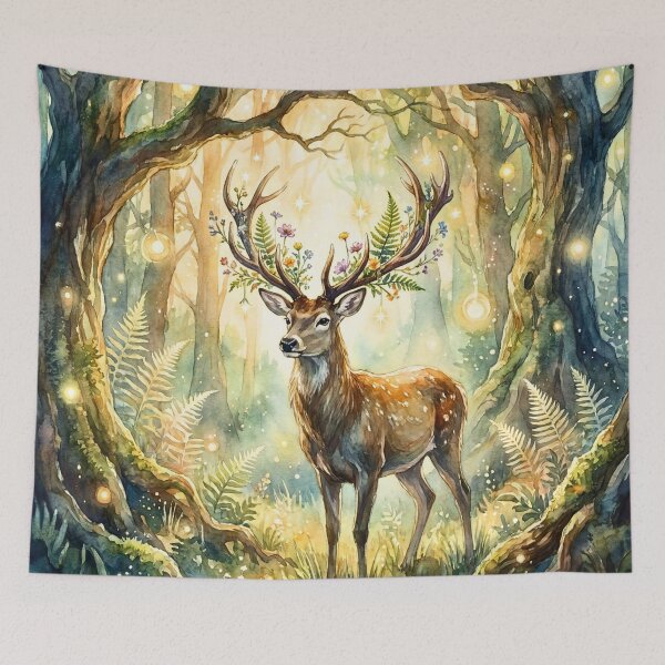 Item preview, Enchanted Woodland Deer Forest Magic designed and sold by Petal & Pattern Co.