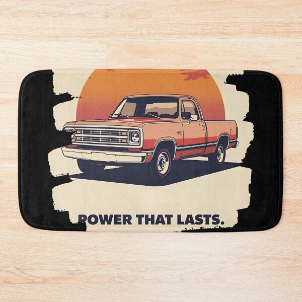 Item preview, Dodg D100 1972 pickup framed by a retro sunset nostalgic background 22 designed and sold by Neon G.