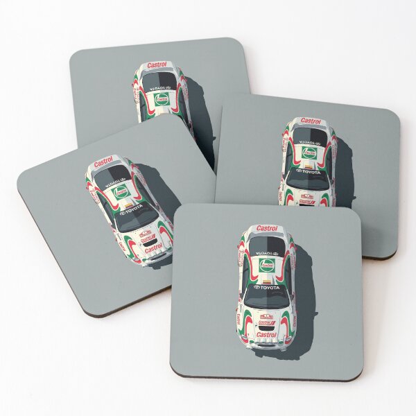 Item preview, Toyota Celica GT-Four ST185 Castrol WRC Rally Top View Vector Art designed and sold by Motorline44.