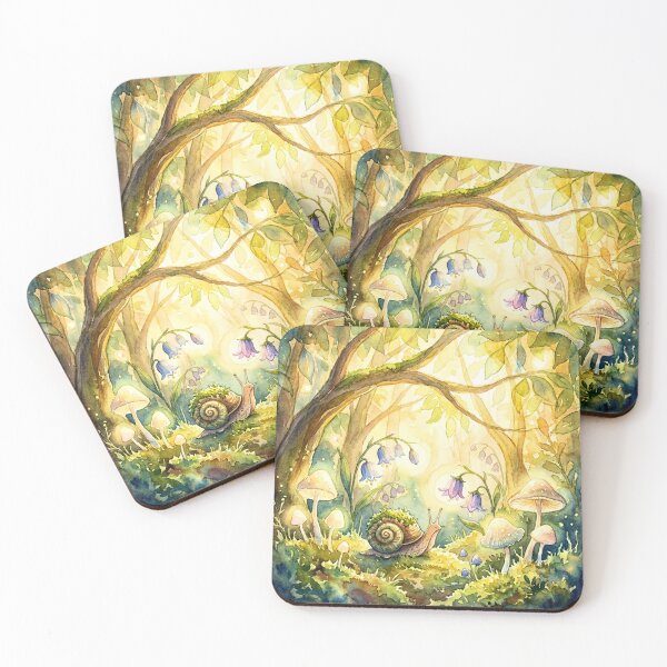 Item preview, Whimsical Woodland Snail Fairycore Forest designed and sold by Storybook Botanica.