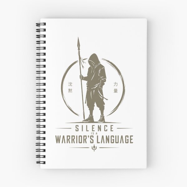 Item preview, Silence Is a Warrior’s Language – Stoic Minimalist T-Shirt designed and sold by ZorviqueStudio.