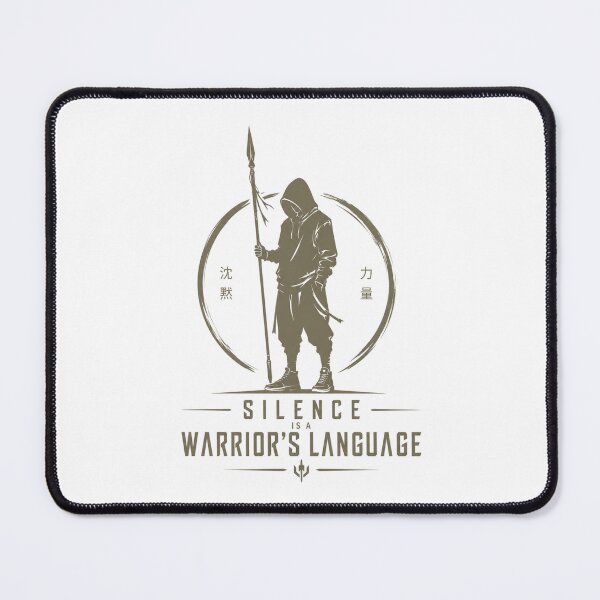 Item preview, Silence Is a Warrior’s Language – Stoic Minimalist T-Shirt designed and sold by ZorviqueStudio.