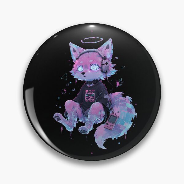 Artikelvorschau, Cyber Fox Dreamcore Vaporwave Glitch Ästhetik entworfen und verkauft von Vexilune.