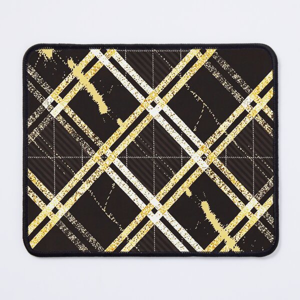 Item preview, Golden Noir Plaid Luxe Pattern designed and sold by Exodoi.