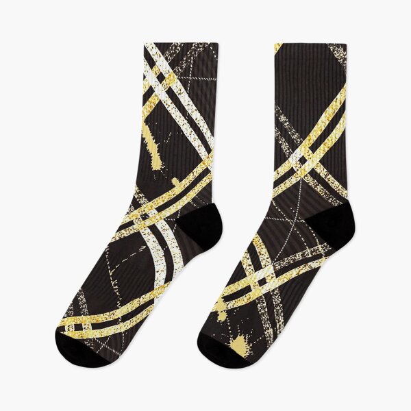 Item preview, Golden Noir Plaid Luxe Pattern designed and sold by Exodoi.