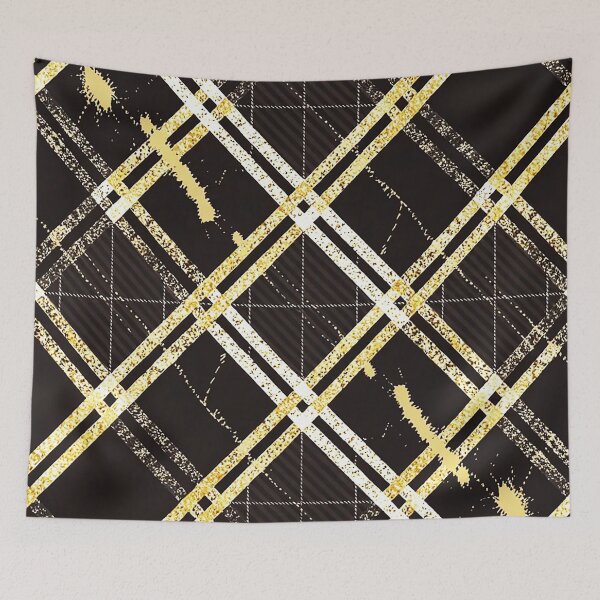 Item preview, Golden Noir Plaid Luxe Pattern designed and sold by Exodoi.
