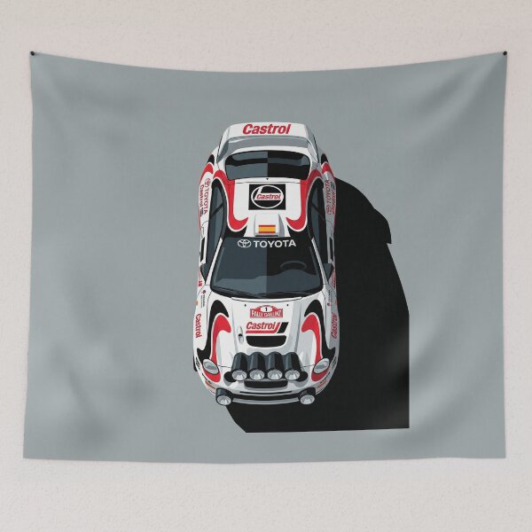 Item preview, Toyota Celica ST205 Castrol WRC Rally Top View Vector Art designed and sold by Motorline44.