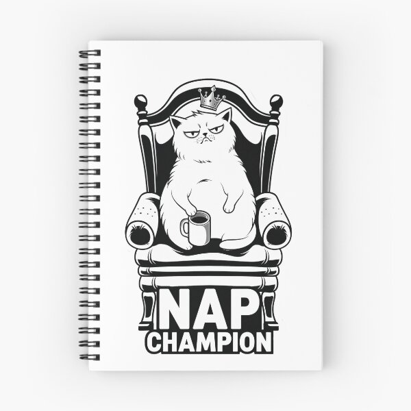 Item preview, Nap Champion Lazy Cat King designed and sold by Carlos Merino Jaime.