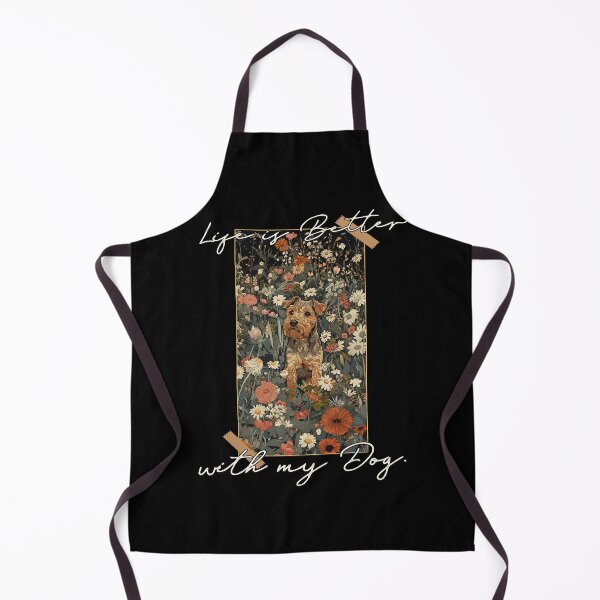 Item preview, Funny Welsh Terrier Life is Better Floral Cottagecore Mom Dad Kids designed and sold by rafaeltto.