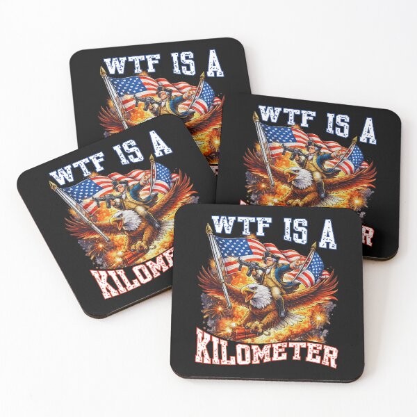 Item preview, WTF Is A Kilometer Funny American Meme T-Shirt | Patriotic Humor Design designed and sold by Teetreasure2.