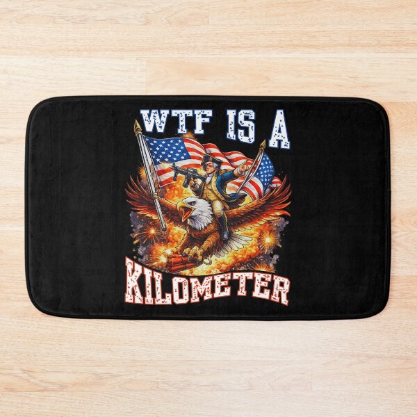Item preview, WTF Is A Kilometer Funny American Meme T-Shirt | Patriotic Humor Design designed and sold by Teetreasure2.