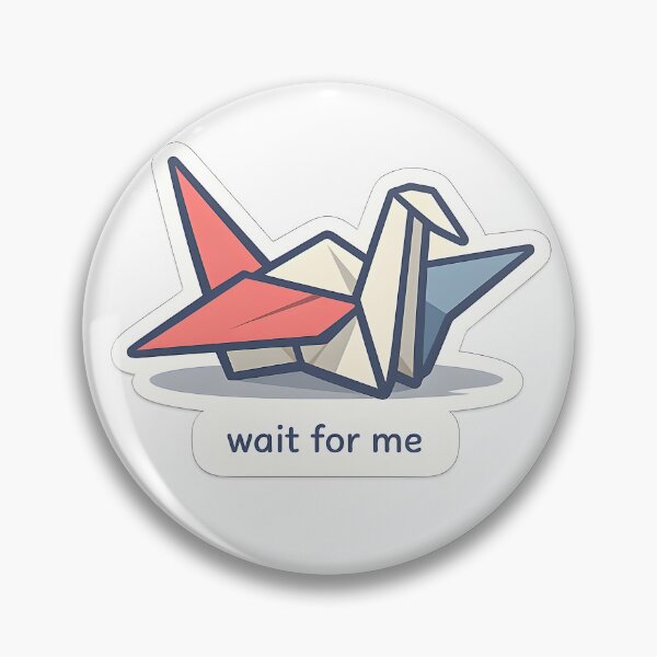 Item preview, Wait For Me Minimal Paper Crane Design designed and sold by Naviora.