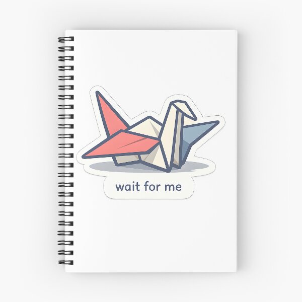 Item preview, Wait For Me Minimal Paper Crane Design designed and sold by Naviora.