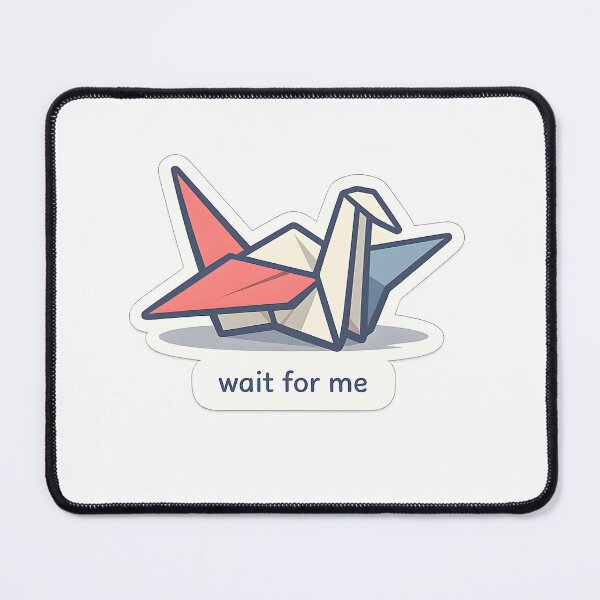 Item preview, Wait For Me Minimal Paper Crane Design designed and sold by Naviora.
