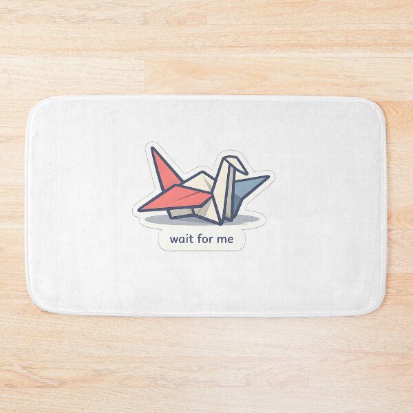 Item preview, Wait For Me Minimal Paper Crane Design designed and sold by Naviora.
