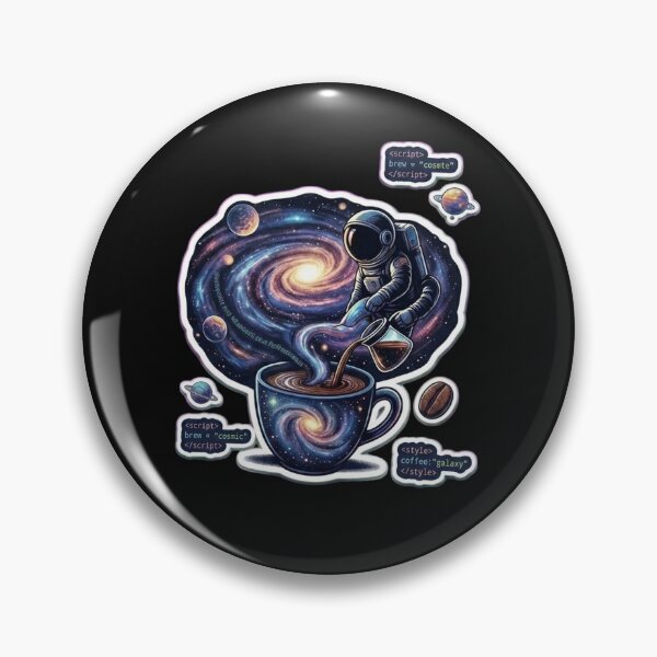 Item preview, Cosmic Code Coffee: Astronaut Galaxy Nebula Programming designed and sold by Barkashow.