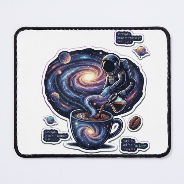 Item preview, Cosmic Code Coffee: Astronaut Galaxy Nebula Programming designed and sold by Barkashow.