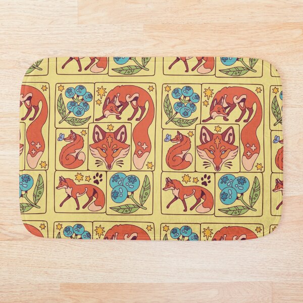 Item preview, Foxes & Blueberries designed and sold by Erika Vaigel Illustrations.