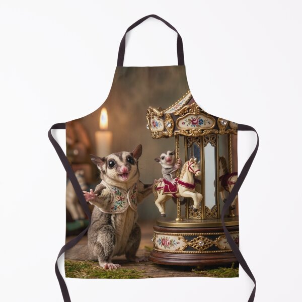 Item preview, Sugar Glider Mom and Baby on Carousel designed and sold by Tridentulus.