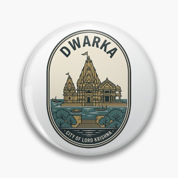 Item preview, Vintage Dwarka Temple City of Lord Krishna designed and sold by k3rstman1.