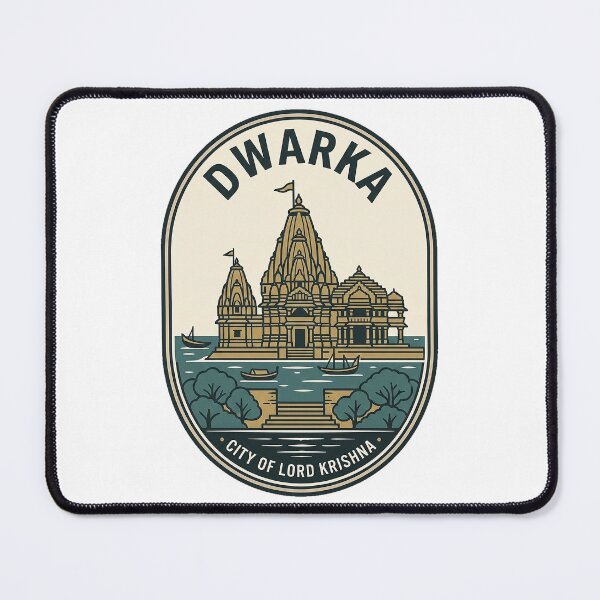 Item preview, Vintage Dwarka Temple City of Lord Krishna designed and sold by k3rstman1.