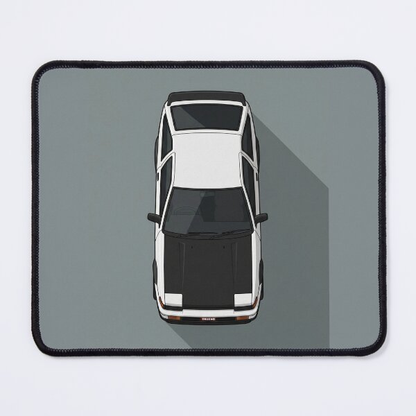 Item preview, Toyota Corolla AE86 Trueno Hatchback White and Black Top View Vector Art designed and sold by Motorline44.