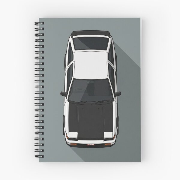 Item preview, Toyota Corolla AE86 Trueno Hatchback White and Black Top View Vector Art designed and sold by Motorline44.
