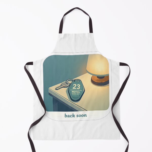 Item preview, Back Soon Minimal Motel Key Design designed and sold by Naviora.