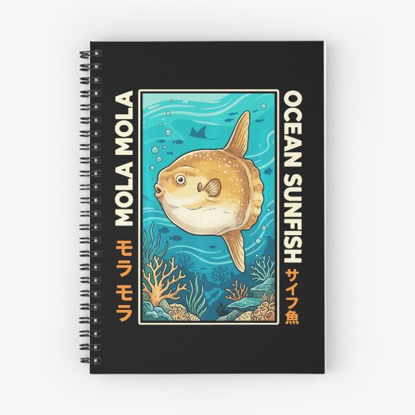 Item preview, Mola Mola Ocean Sunfish Illustration With Retro Japanese Aquarium Style designed and sold by titanlevi.
