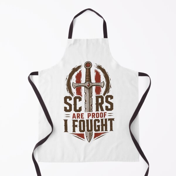 Item preview, Scars Are Proof I Fought – Battle-Worn Warrior Mindset Tee designed and sold by ZorviqueStudio.