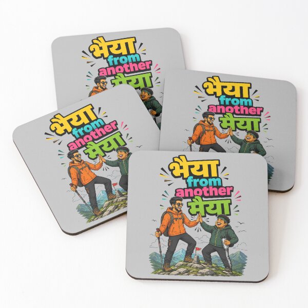 Item preview, Bhaiya from another Maiya - Adventurers / Hikers | Quirky Hindi Theme Tshirt designed and sold by freezed-frames.