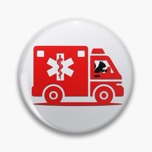 Item preview, PARAMEDIC SQUIRREL IN AMBULANCE designed and sold by Squirrel Adventurous.