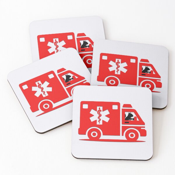 Item preview, PARAMEDIC SQUIRREL IN AMBULANCE designed and sold by Squirrel Adventurous.